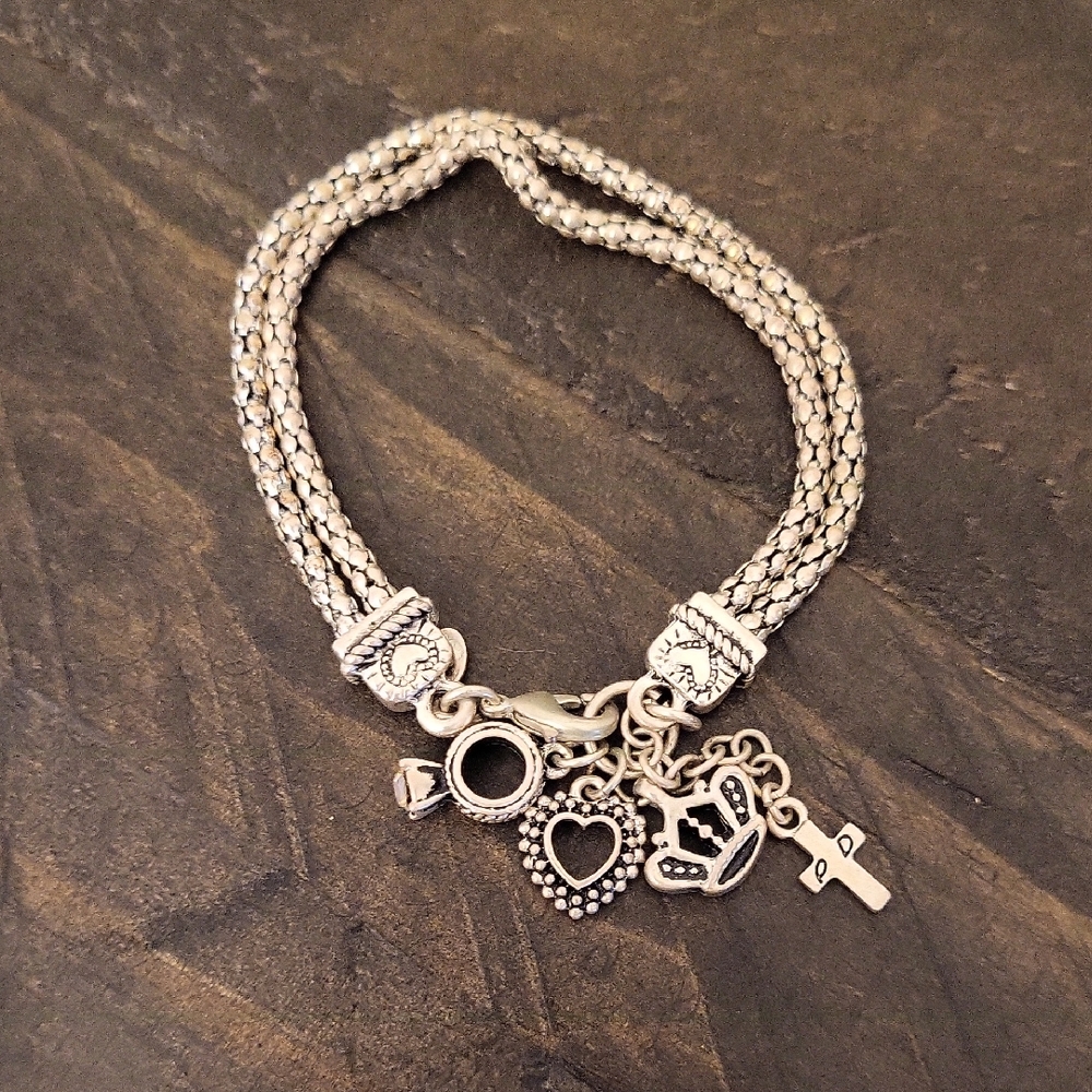 Premier Designs Silver Charm Bracelet